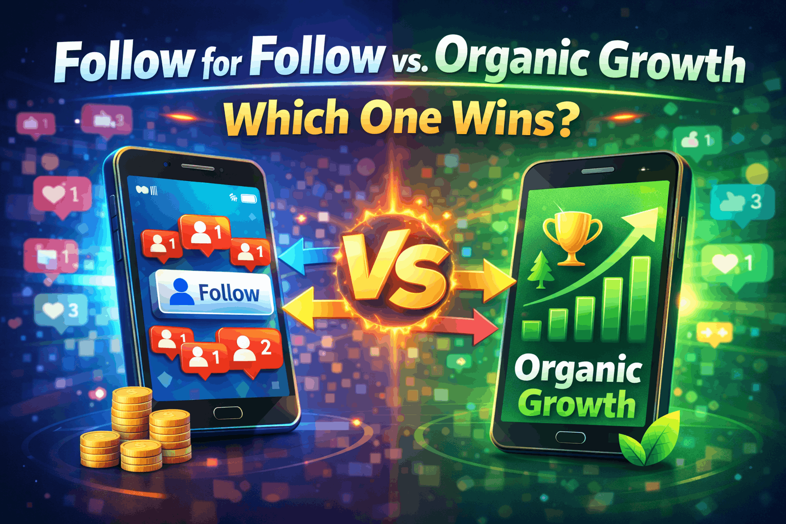 Follow for Follow vs. Organic Growth