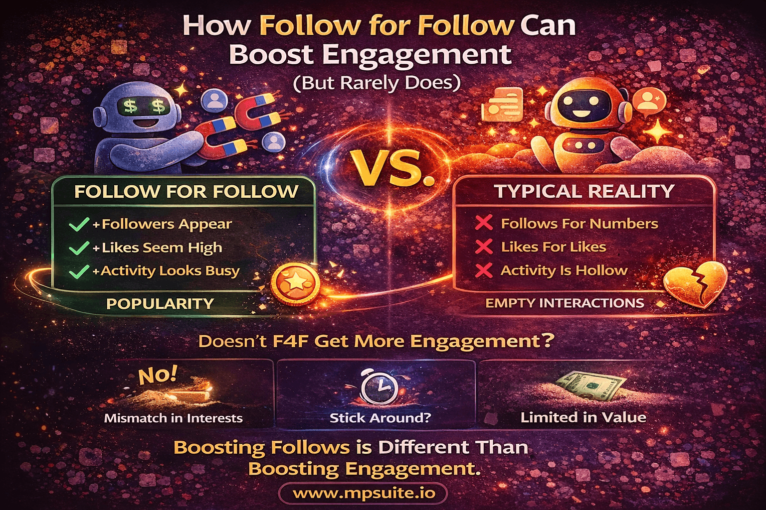 How Follow for Follow Can Boost Engagement (But Rarely Does) ?