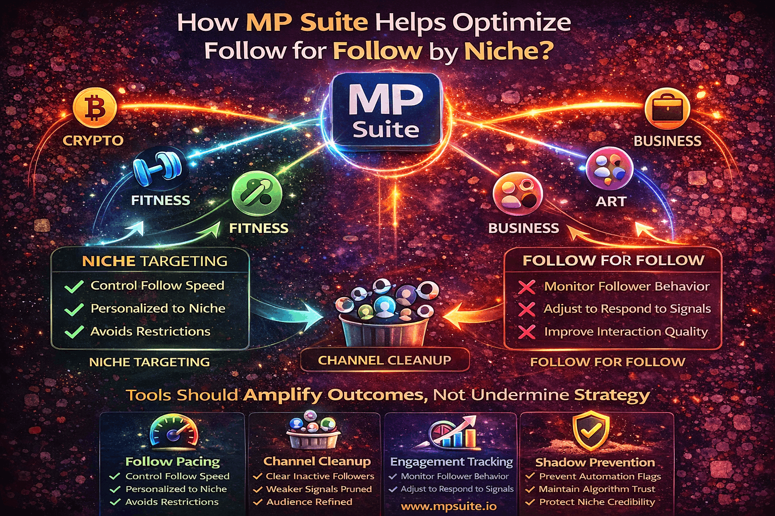 How MP Suite Helps Optimize Follow for Follow by Niche?